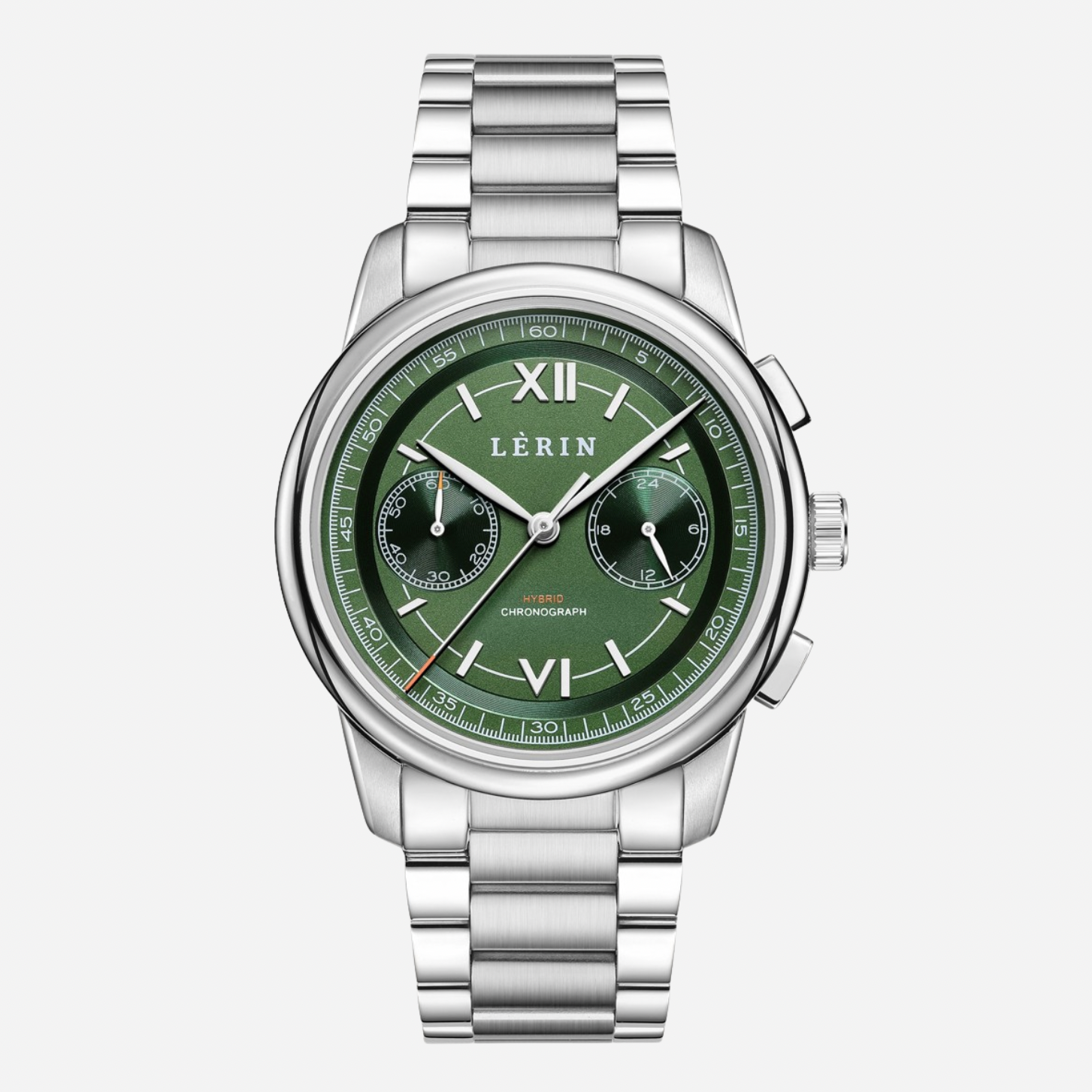 LÈRIN Hybrid Chronograph - Pine Green Steel