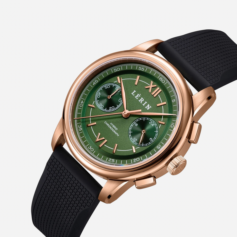 LÈRIN Hybrid Chronograph - Pine Green Gold