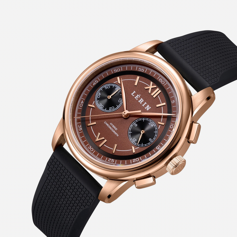 LÈRIN Hybrid Chronograph Limited Edition - Mocha Brown