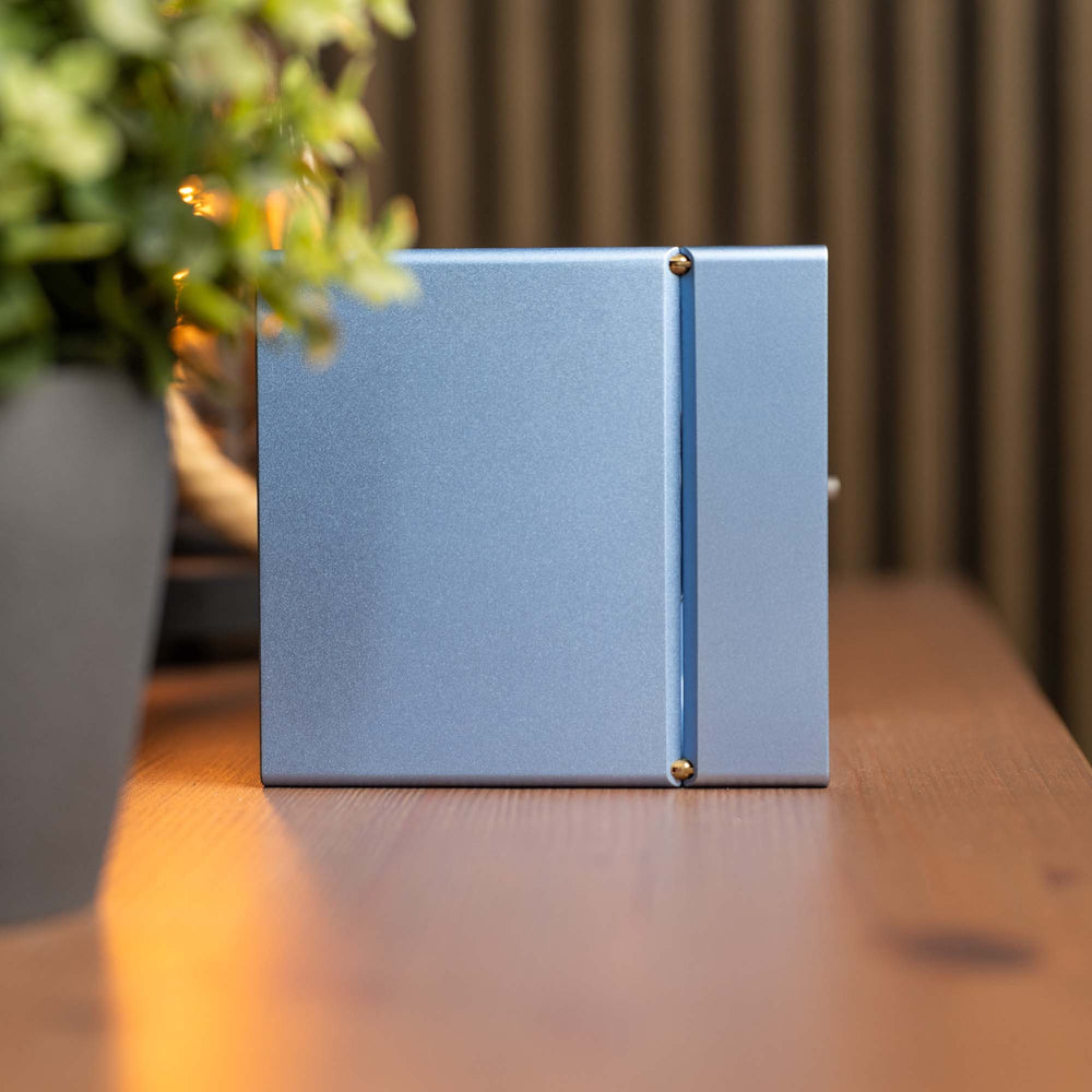 Quadratischer Uhrenbeweger Blau