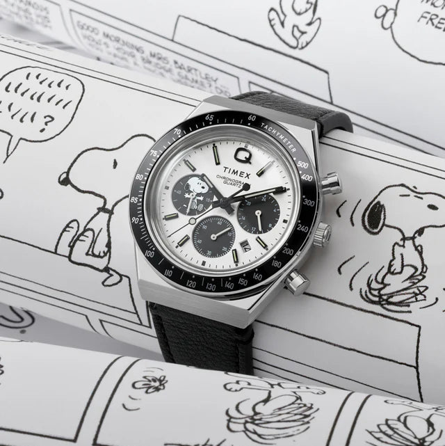 Timex watch on a comic book page