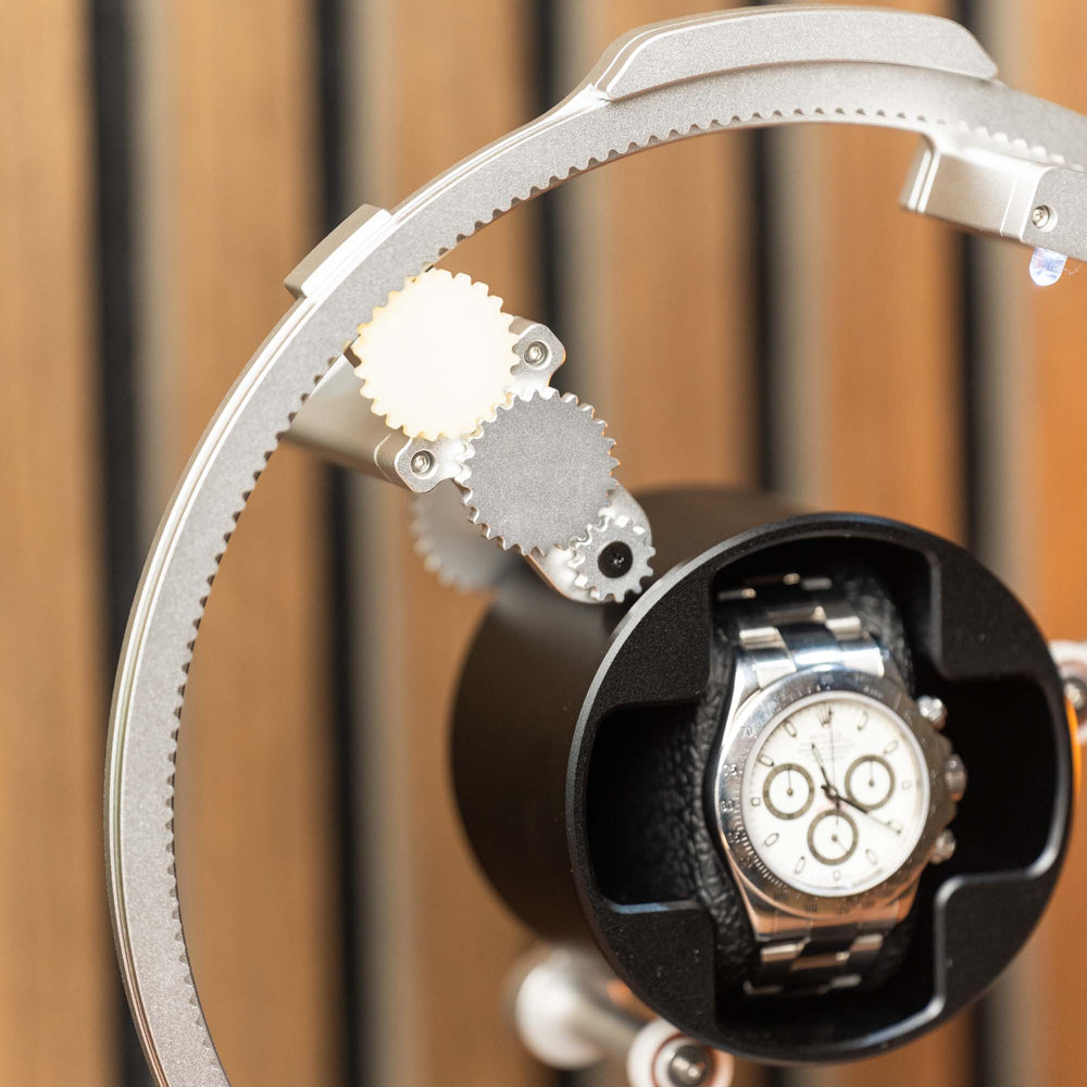Escape Wheel Watch Winder - Silver