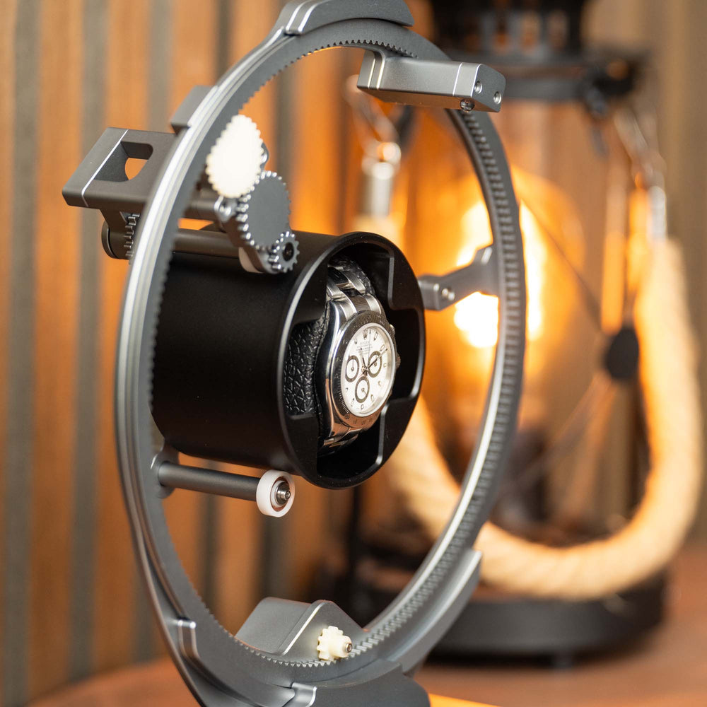 Uhrenbeweger mit Ankerrad – Grau