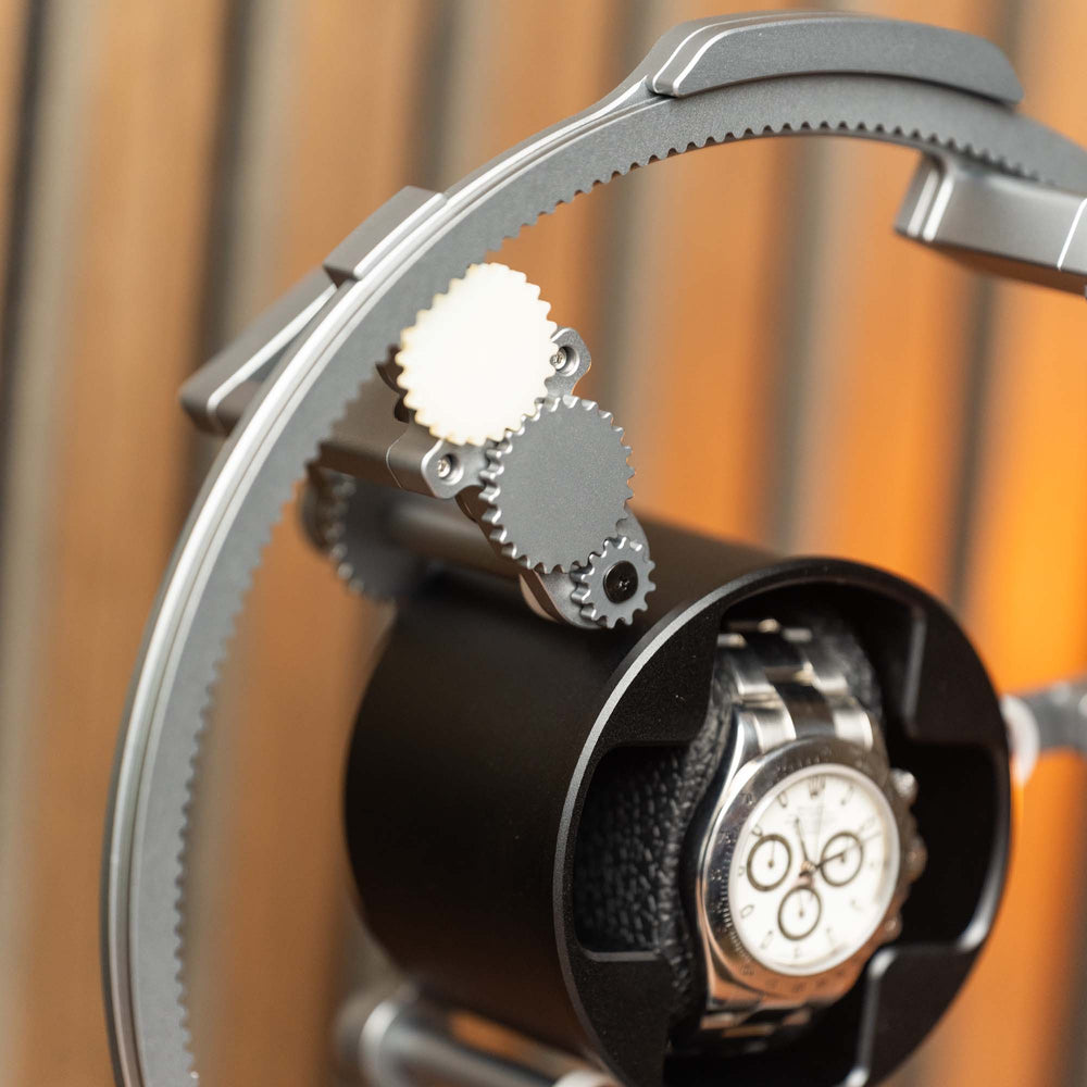 Uhrenbeweger mit Ankerrad – Grau