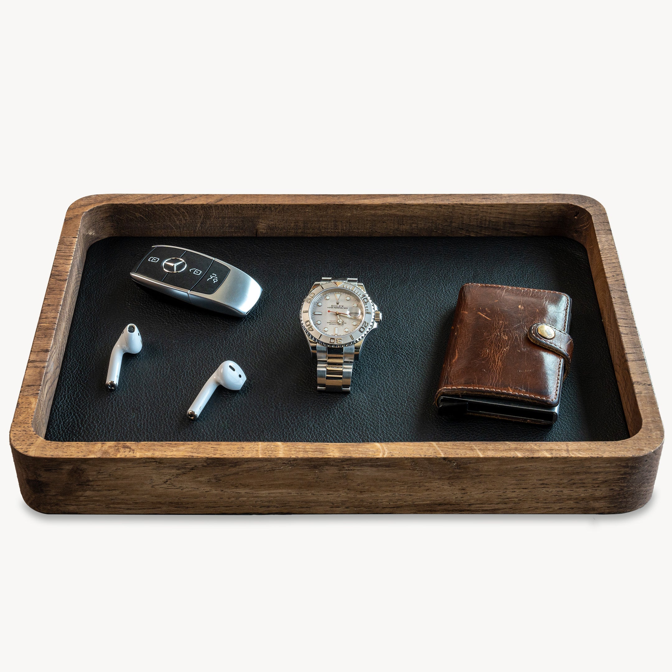 Watch Tray Tall - Dark Oak