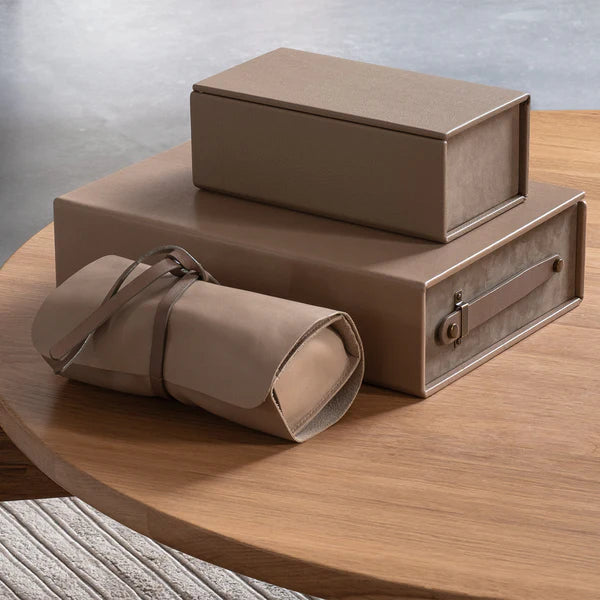 Große Uhrenbox - Light Brown