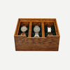 Morelund 6 Slot Wood Watch Box Dark Oak Green