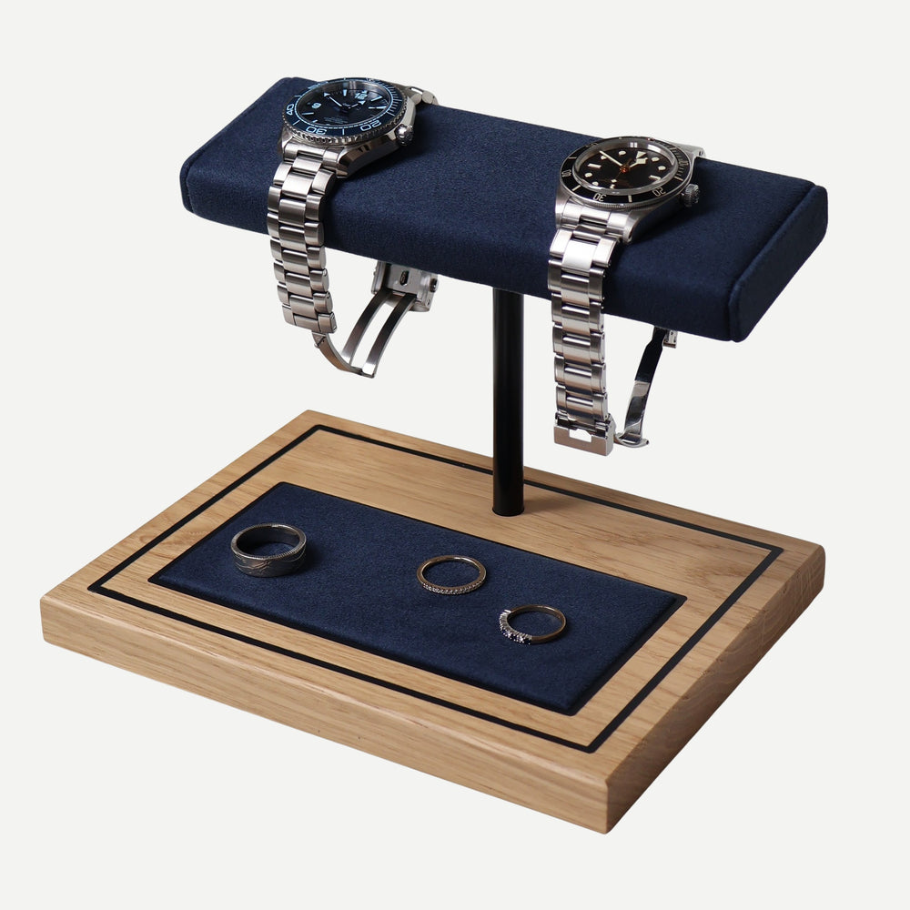 Foxton – Marineblau und weiße Eiche