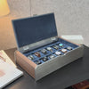 AUBLIQ Watch Box Silver 12 Slot
