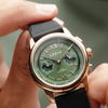 LÈRIN Hybrid Chronograph – Kieferngrün Gold