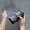 watch roll in black grey