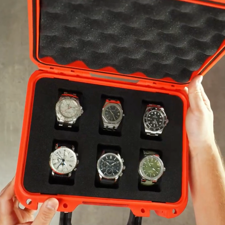 Lava Red 6 Slot Watch Box