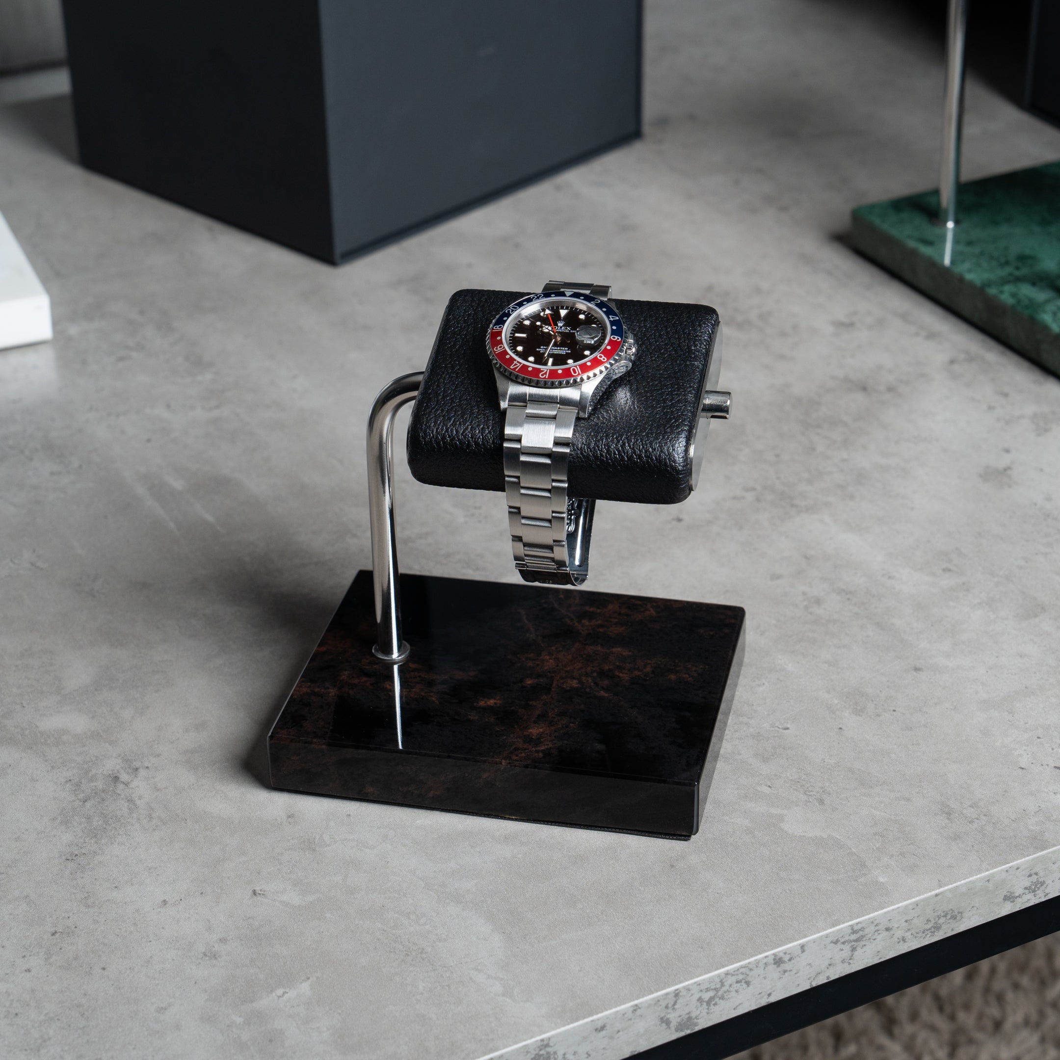 Watch Stand - Dark Brown Marble