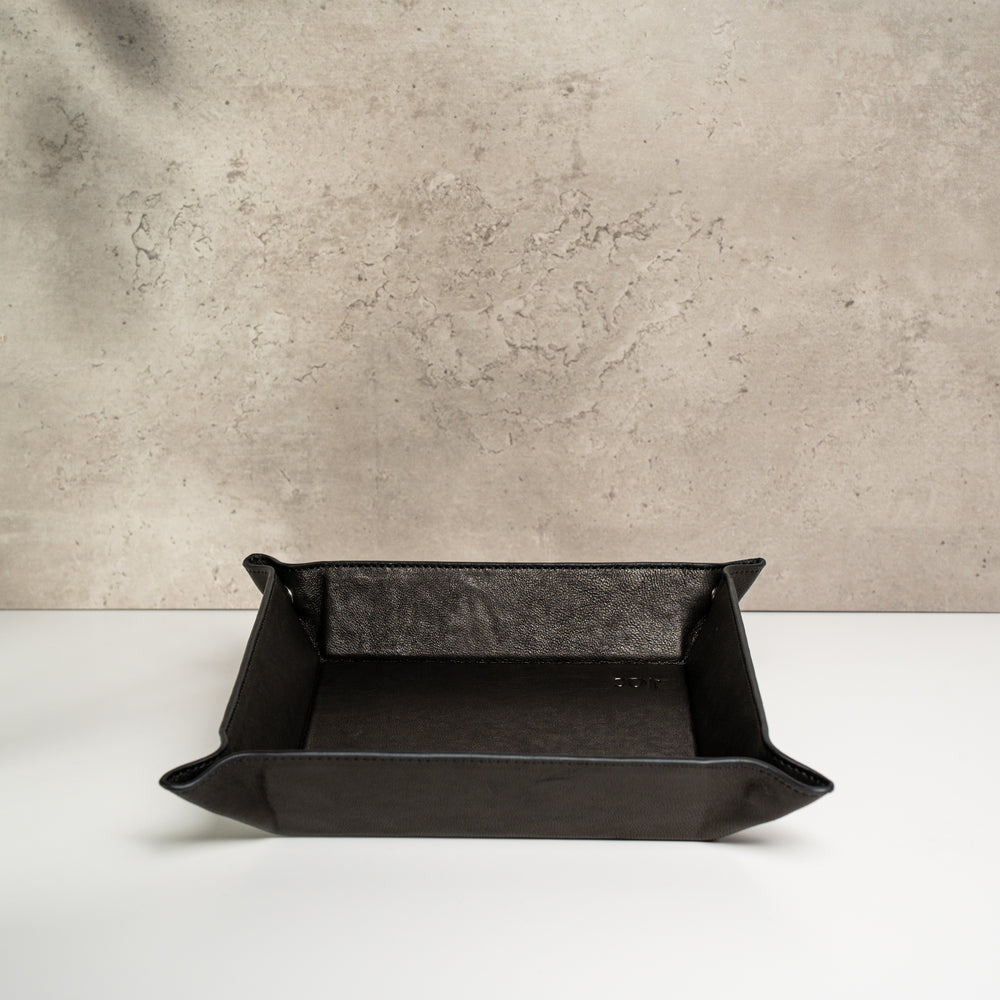 Watch Tray - Black Leather