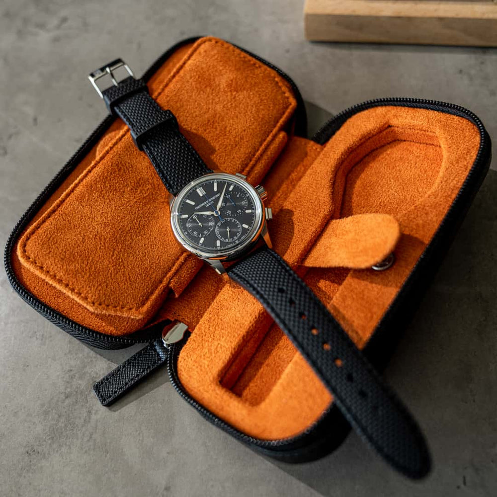 Flat, 2 pc, sort, orange-8