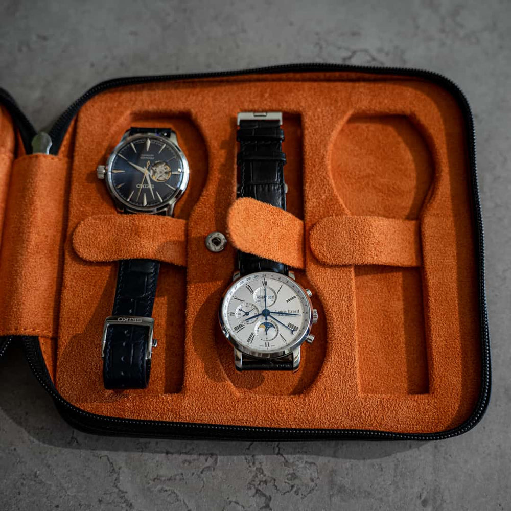 Flat, 6 pc, sort, orange-13