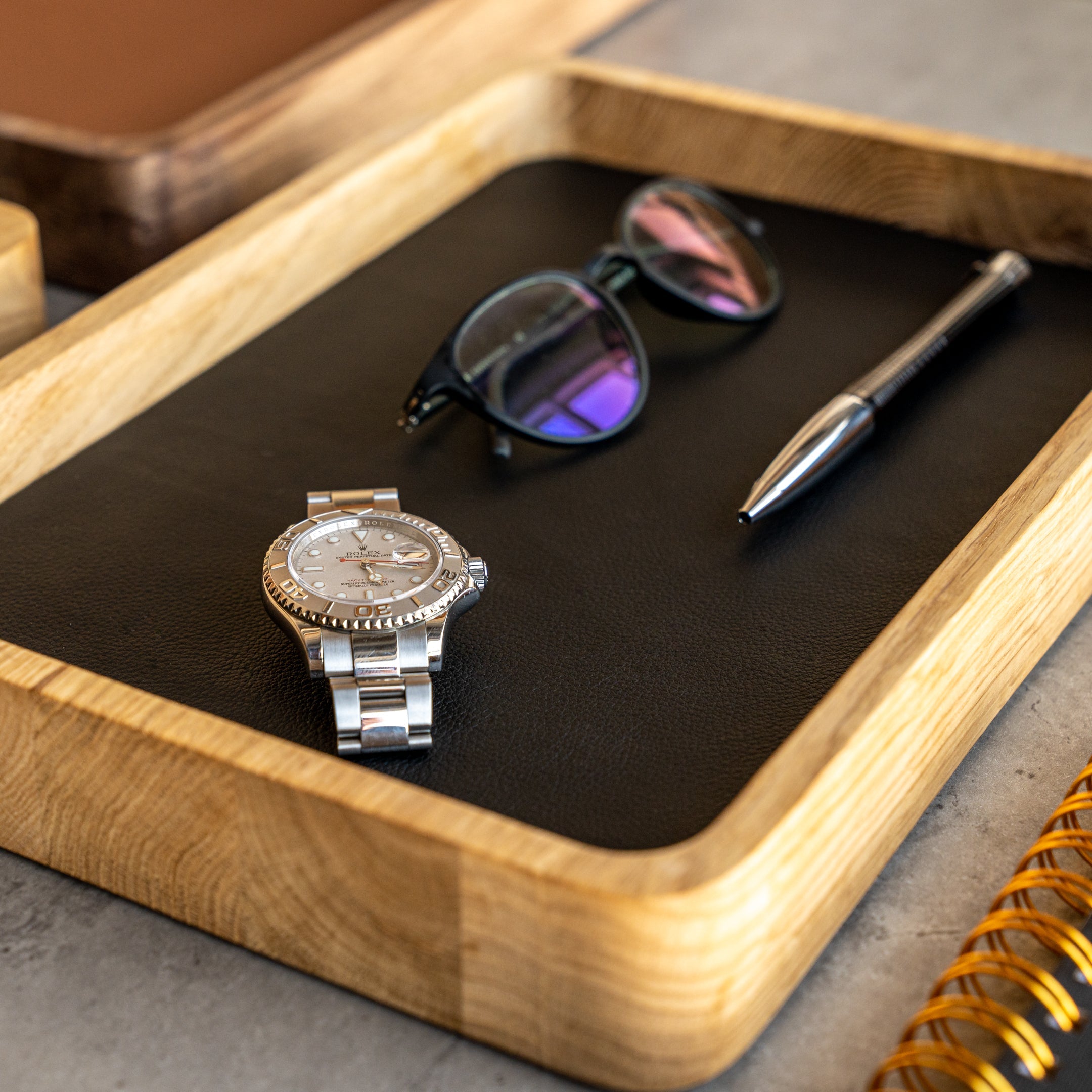 valet watch tray