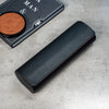 travel watch roll extra large - black, black orange, genuine leather, travel watch roll, how to travel with your watch, watch roll for four watches