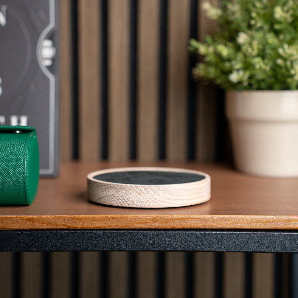 Morelund Uhrenunterlage - Weißeiche Anthrazit 